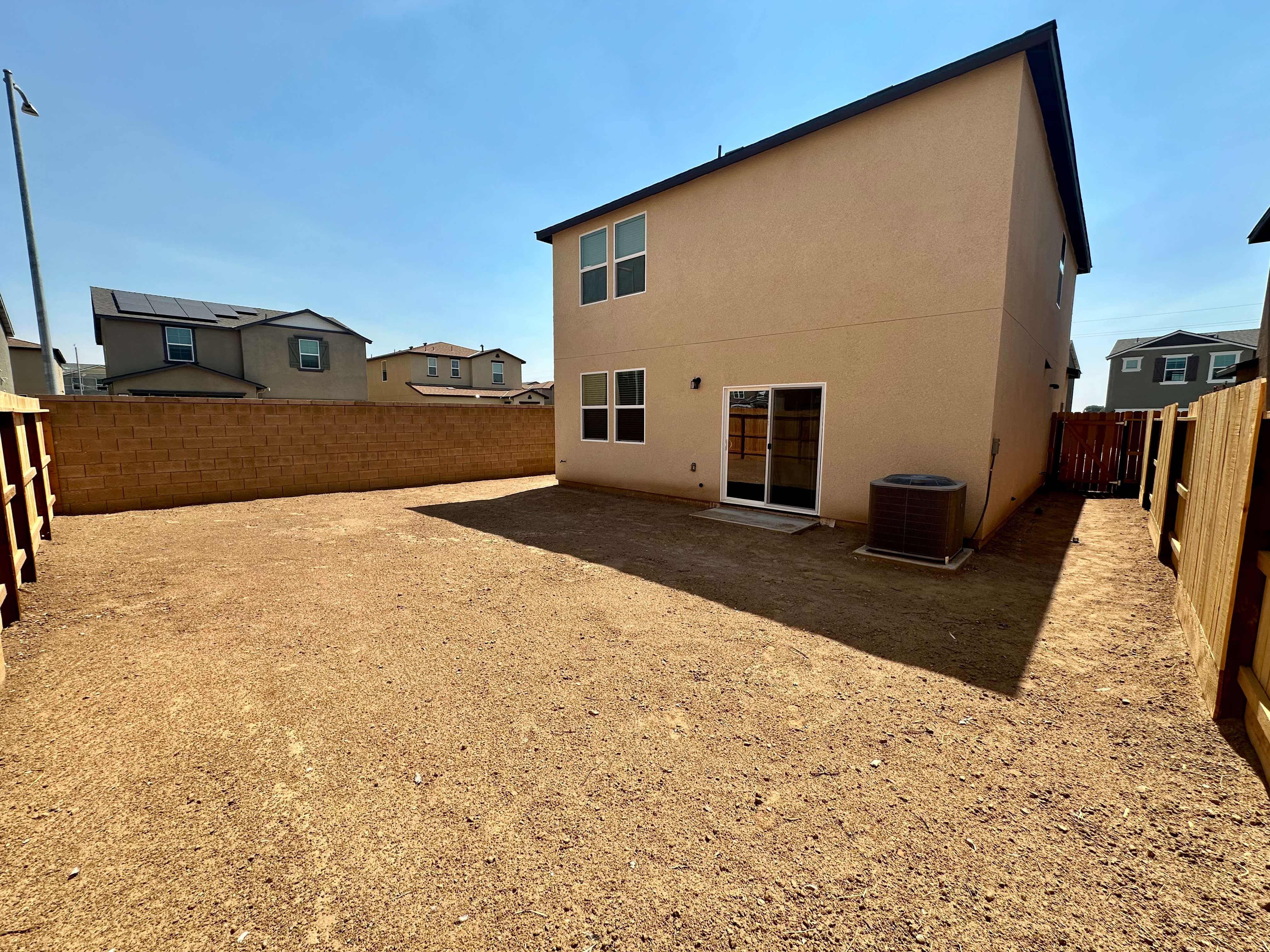 A building with a fence around it.