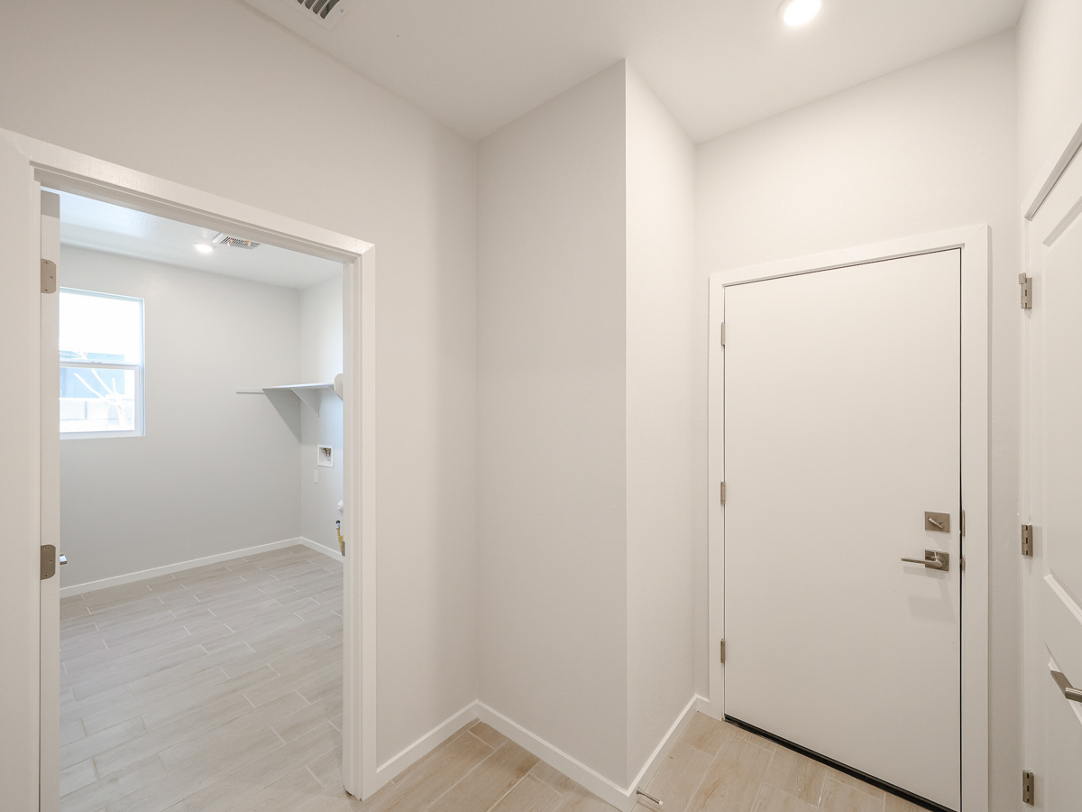 A room with white walls.