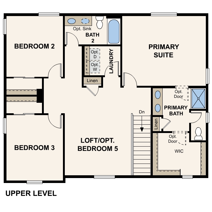 Diagram, engineering drawing. Marion Floorplan, Upper Level