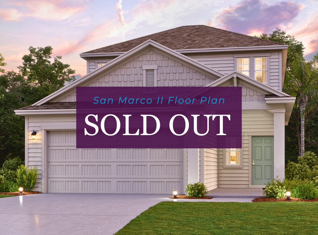 San Marco II Floor Plan Sold Out at The Preserve at Concourse Crossing