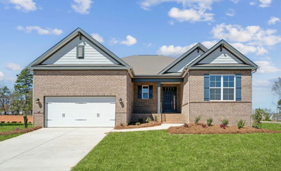 A house with a garage.
