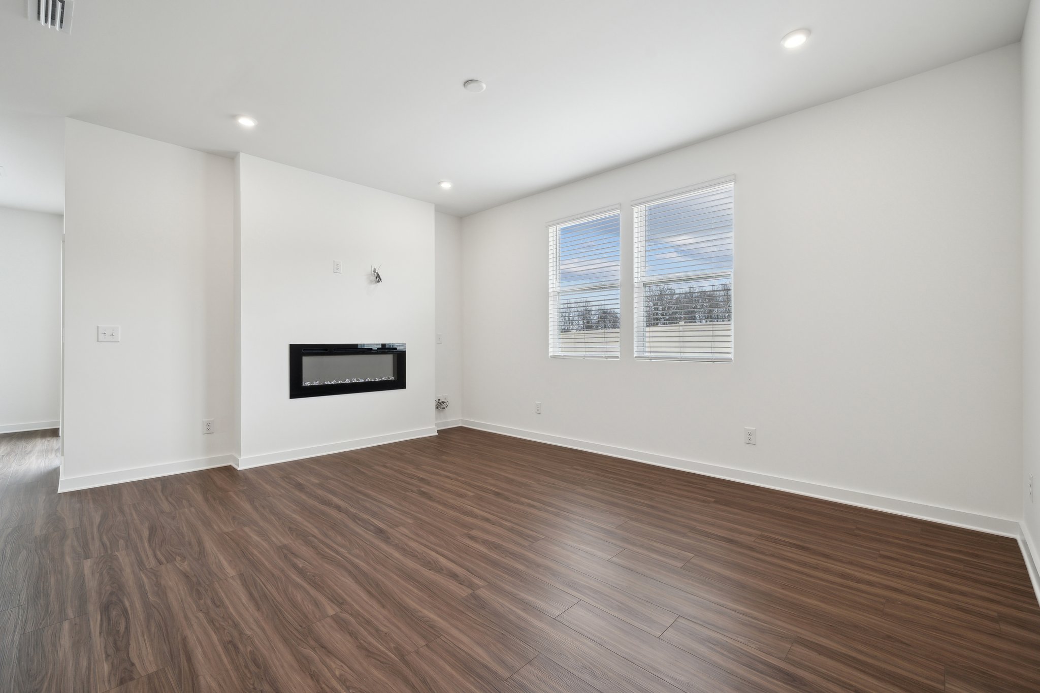 A room with white walls.