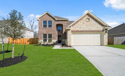 A house with a garage.