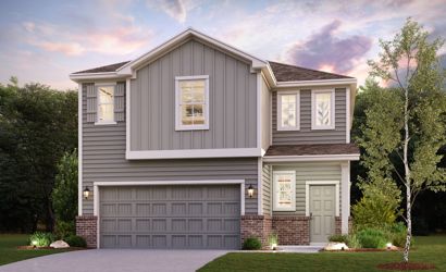 A house with a garage.
