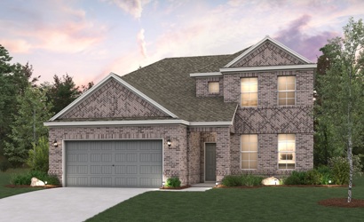 A house with a garage.
