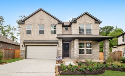 A house with a garage.