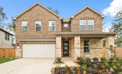 A house with a garage.
