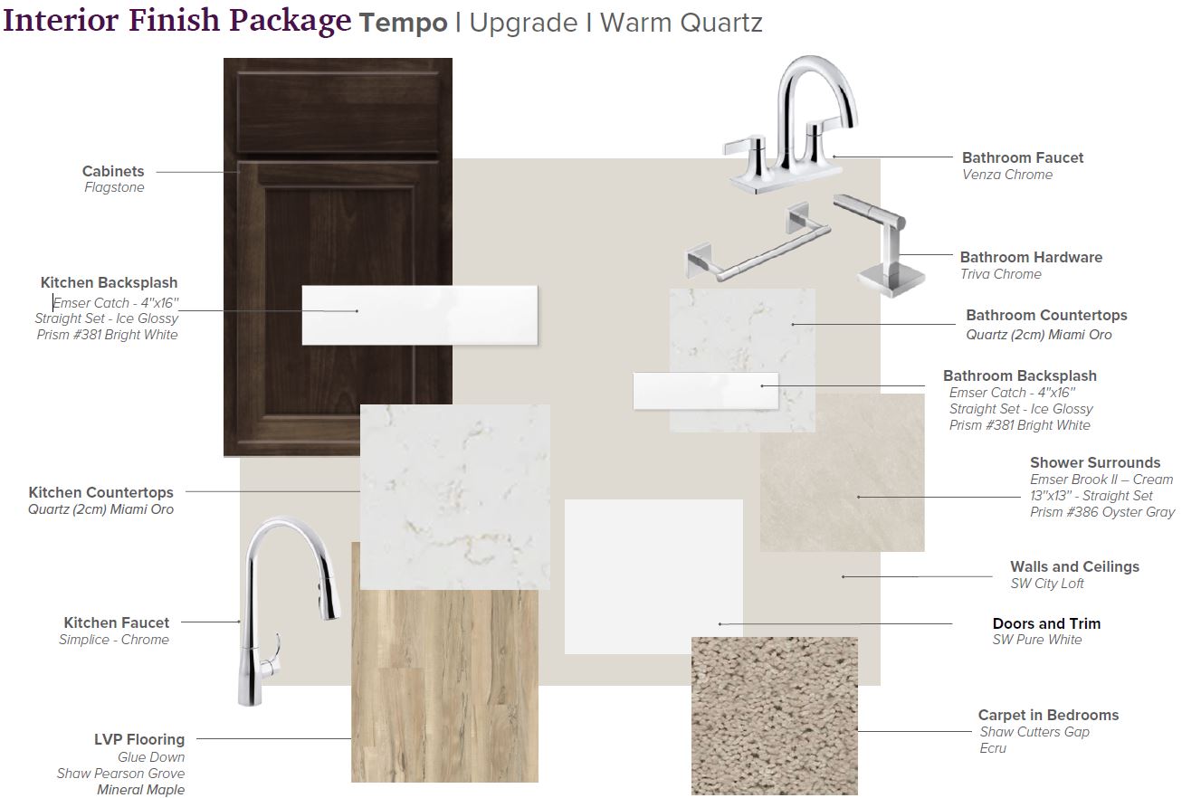 SA Interior Packages Tempo Upgrade - Warm - Brown Cab - Quartz Miami Oro