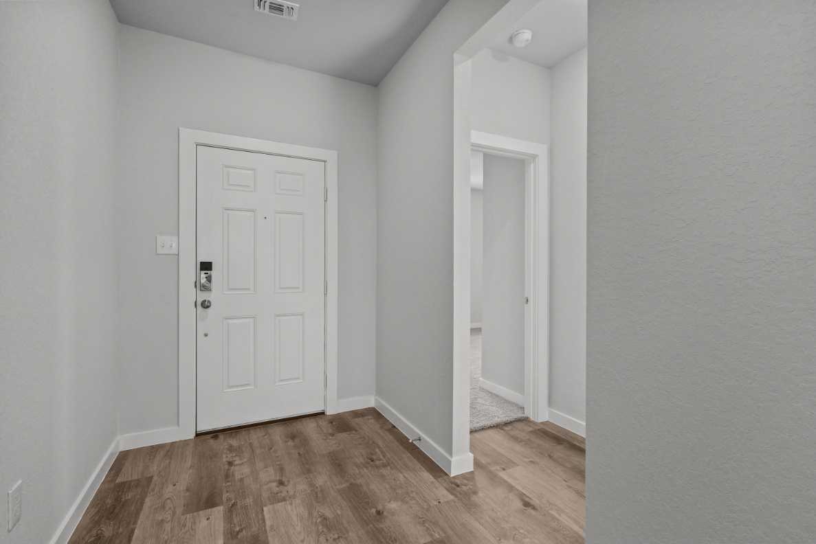 A room with white doors.