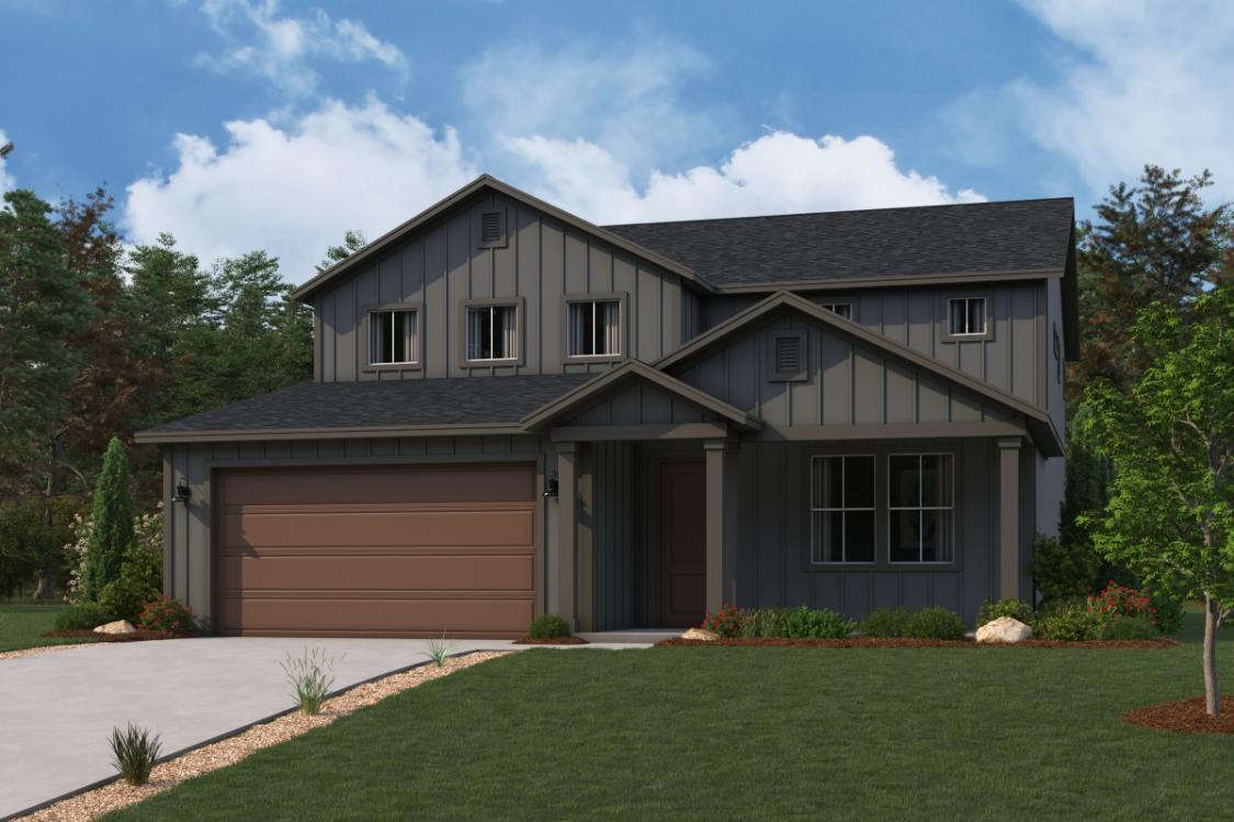 A house with a lawn and trees.