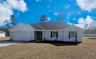 A house with a garage.